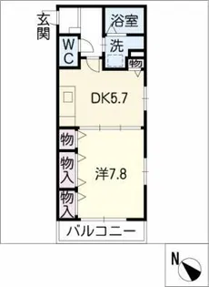 ブランシェ・アヴァンティー【2階】の間取り