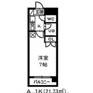 リバーエイト広路【1階】の間取り