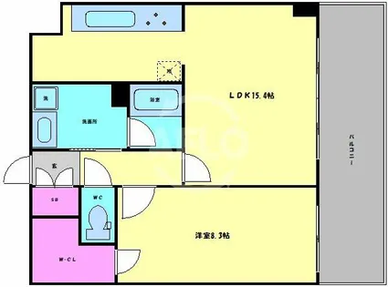 クラウディア野江【2階】の間取り