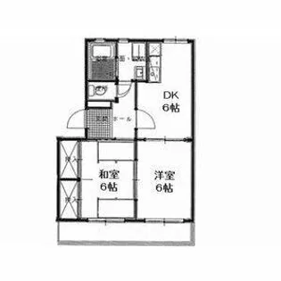 ラフォーレ西沢Ⅱ【2階】の間取り