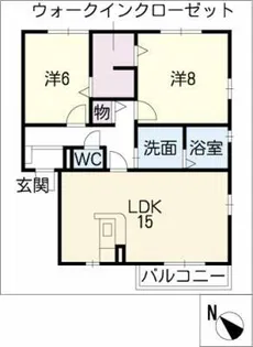 パークハウス平針【1階】の間取り