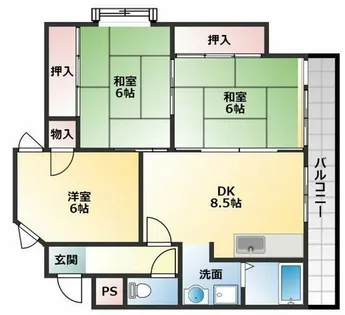 ロイヤルコートB棟【5階】の間取り