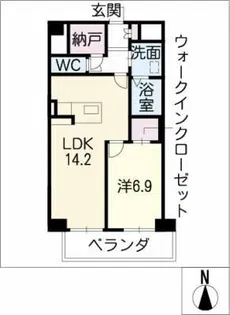 ラマルティーヌ【4階】の間取り