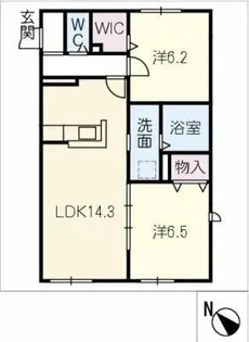 グランデュールメゾンARATA【1階】の間取り