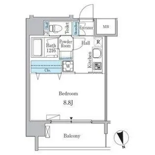 ルーエ池下【10階】の間取り