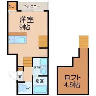 CASA FELICE長田【2階】の間取り