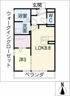 エクセレント アイランド【2階】の間取り