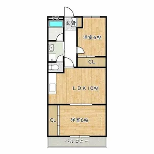 大阪府和泉市室堂町【マンション】の間取り
