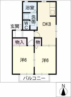 ウィンド ミル【2階】の間取り