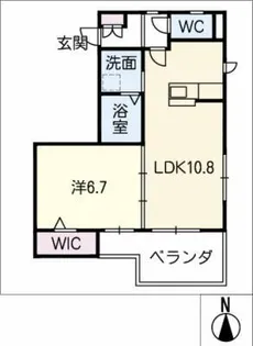 ラ・ヴィ・ドミール覚王山【3階】の間取り
