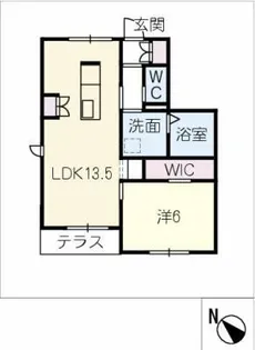 グラツィオーソ一宮富士【1階】の間取り