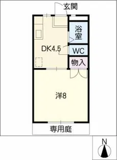 サンシティ大池【1階】の間取り