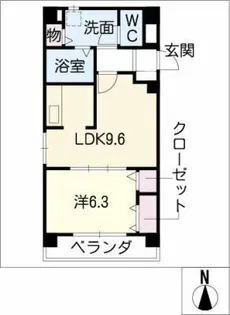 フラーリッシュ A.Ⅰ【3階】の間取り