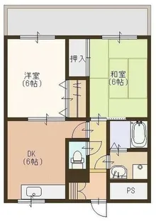 ハースイン久野部 (野洲市久野部)【2階】の間取り