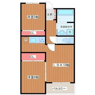 クレアジオーネ伏見【2階】の間取り