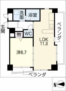 Vivre御器所【4階】の間取り