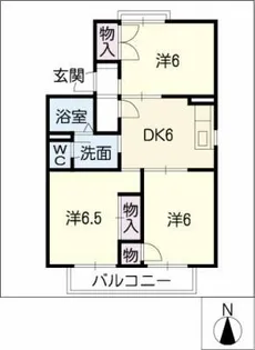 ジョイタウン三好ケ丘 D棟【1階】の間取り