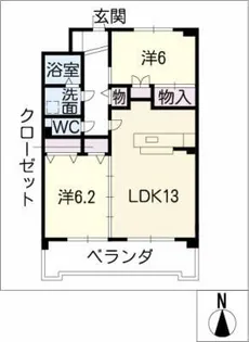 サンフィールド如意申【3階】の間取り