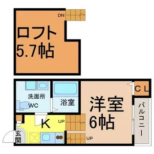 OMレジデンス本陣鳥居通【2階】の間取り