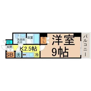 スクエア名駅南【5階】の間取り