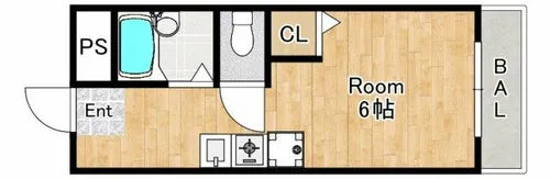 ビラージュ山本【2階】の間取り