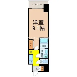 ファステート葵桜通リブレ【6階】の間取り