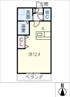 ル パフェ ド ペルル【2階】の間取り