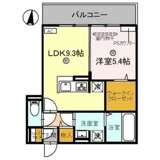 Rejoice紫竹【3階】の間取り