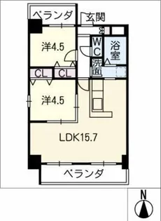 Faro TENMA【8階】の間取り