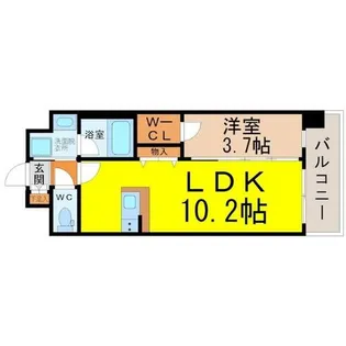 クレール則武【4階】の間取り