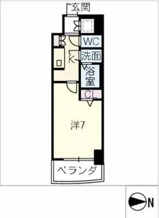 リシュドール川名駅【12階】の間取り