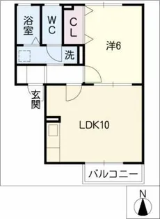 ラフィネ ユキ【2階】の間取り