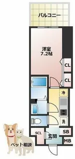 ラグゼナKADOMA【15階】の間取り