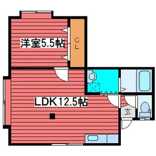 月寒ハイツ【2階】の間取り