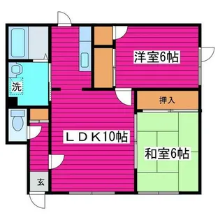 ハイツ太平【102号室】の間取り