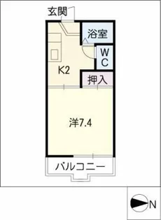 メイプル高島【2階】の間取り