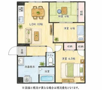 GUアパート【202号室】の間取り