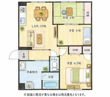 GUアパート【202号室】の間取り