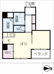 Brick Kakuozan【9階】の間取り