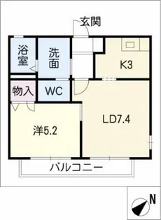 コルザ相見【1階】の間取り