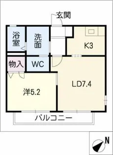 コルザ相見【1階】の間取り