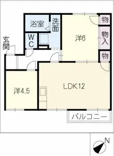 ラッキー川口【1階】の間取り