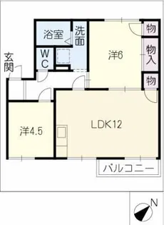 ラッキー川口【1階】の間取り