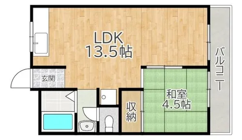 コーポ三樹【1階】の間取り