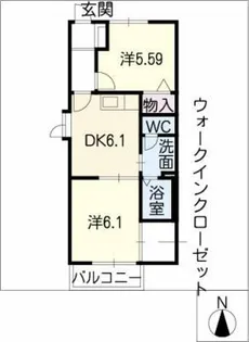 フローラつつみ【1階】の間取り