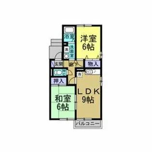 シャルム新浜II【103号室】の間取り