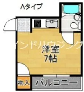 ラビットコート岸里【2階】の間取り