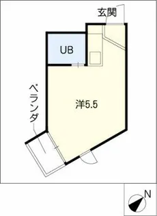 アーバンポイント千種【2B号室】の間取り