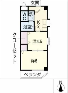 シェモア本山【3階】の間取り