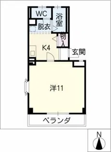 ヘリオ葵【4階】の間取り